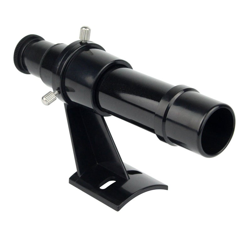 SVBONY Finder Scope 5x24 Mounting Bracket with Two Holes, Cross Hair Reticle Viewfinder, Adjustable Focusing Wheel, Fully Coated Lens, Plastic Accessory Kit for Astronomy Telescope - Image 1